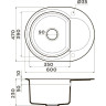 Мойка OMOIKIRI SAKAIME 60E-GR Tetogranit/leningrad grey 4993544