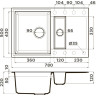 Мойка OMOIKIRI SAKAIME 78-2-WH Tetogranit/белый 4993128
