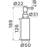 Дозатор для моющего средства OMOIKIRI OM-06-GB латунь/графит 4995093