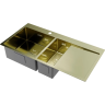 Мойка OMOIKIRI AKISAME 100-2-LG-L нерж. Сталь/светлое золото 4973089