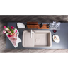 Сушка встраиваемая для посуды OMOIKIRI DRY-01-GM нержавеющая/вороненая сталь, без вставок 4999107